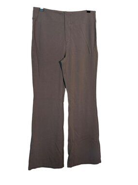 Halara Gray Flared Pants With Back Pockets Stretchy Rayon Blend Fabric Size L